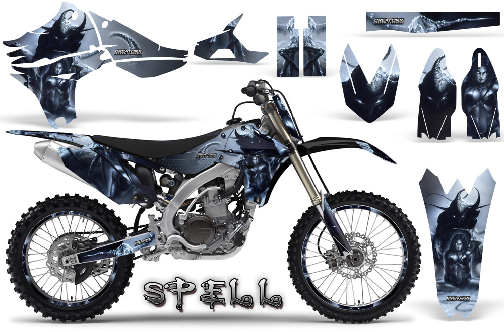 Yamaha YZ450F 2010 Graphics Kit Spell NP Rims